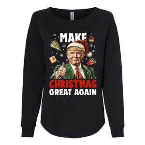 Make Christmas Great Again Pro Donald Trump Holiday Womens California Wash Sweatshirt