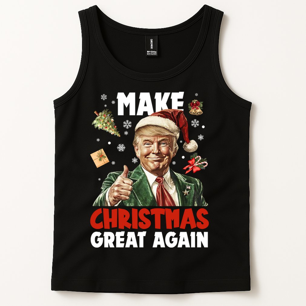 Make Christmas Great Again Pro Donald Trump Holiday Tank Top