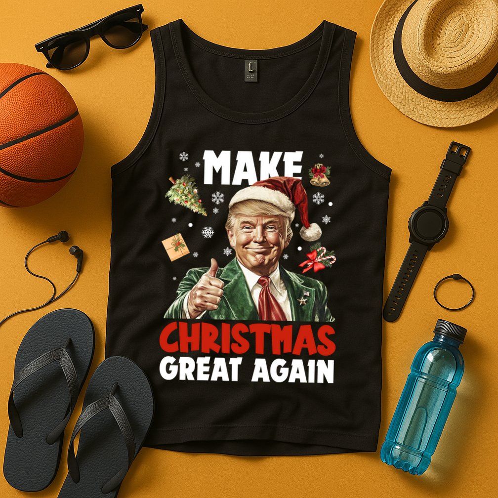 Make Christmas Great Again Pro Donald Trump Holiday Tank Top