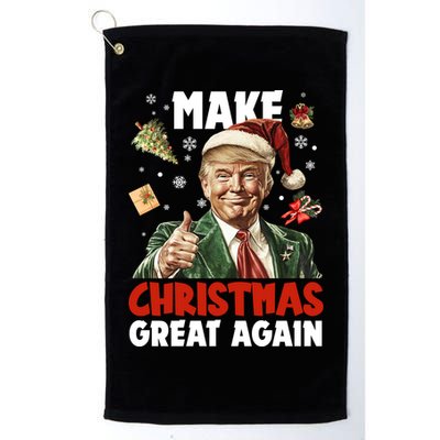 Make Christmas Great Again Pro Donald Trump Holiday Golf Towel