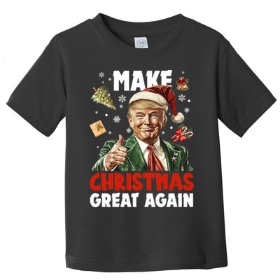 Make Christmas Great Again Pro Donald Trump Holiday Toddler T-Shirt