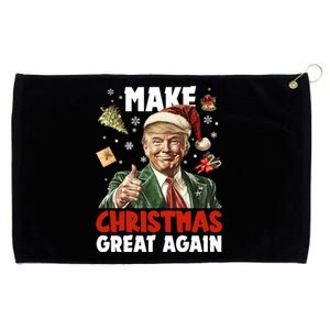 Make Christmas Great Again Pro Donald Trump Holiday Grommeted Golf Towel