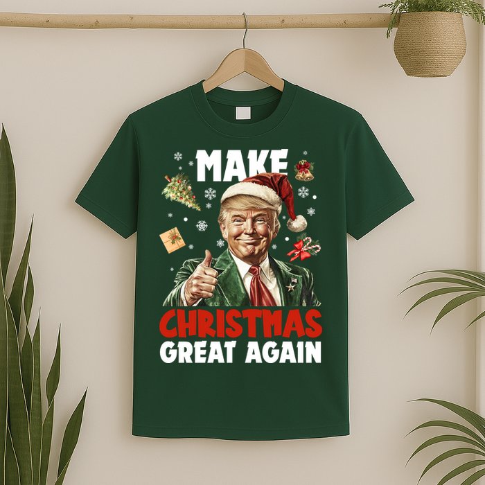 Make Christmas Great Again Pro Donald Trump Holiday T-Shirt