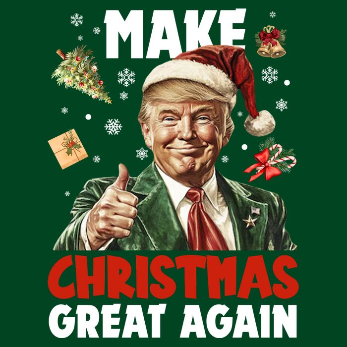 Make Christmas Great Again Pro Donald Trump Holiday T-Shirt