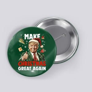 Make Christmas Great Again Pro Donald Trump Holiday Button