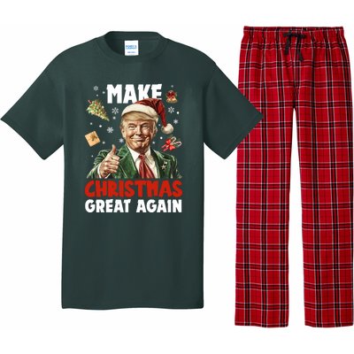 Make Christmas Great Again Pro Donald Trump Holiday Pajama Set