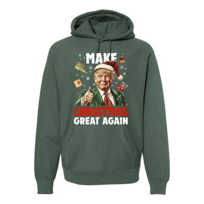 Make Christmas Great Again Pro Donald Trump Holiday Premium Hoodie