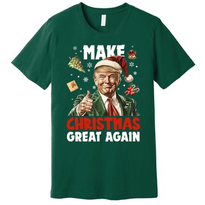 Make Christmas Great Again Pro Donald Trump Holiday Premium T-Shirt