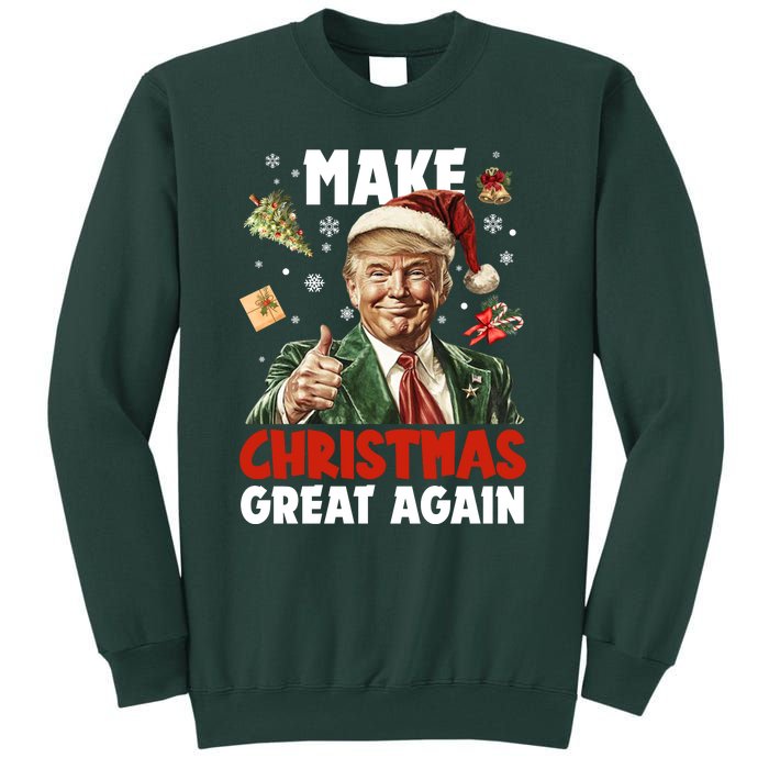 Make Christmas Great Again Pro Donald Trump Holiday Tall Sweatshirt