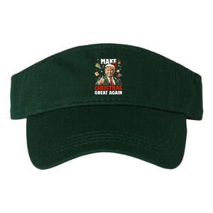 Make Christmas Great Again Pro Donald Trump Holiday Valucap Bio-Washed Visor