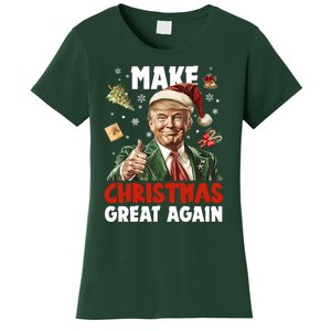 Make Christmas Great Again Pro Donald Trump Holiday Women's T-Shirt