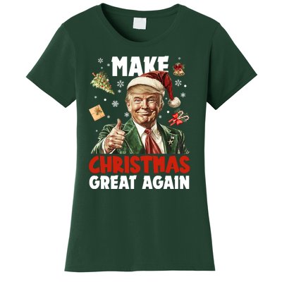 Make Christmas Great Again Pro Donald Trump Holiday Women's T-Shirt