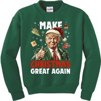 Make Christmas Great Again Pro Donald Trump Holiday Kids Sweatshirt