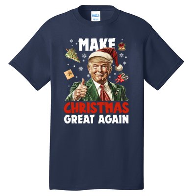 Make Christmas Great Again Pro Donald Trump Holiday Tall T-Shirt