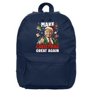 Make Christmas Great Again Pro Donald Trump Holiday 16 in Basic Backpack