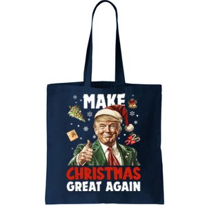 Make Christmas Great Again Pro Donald Trump Holiday Tote Bag