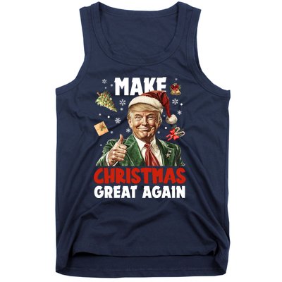 Make Christmas Great Again Pro Donald Trump Holiday Tank Top