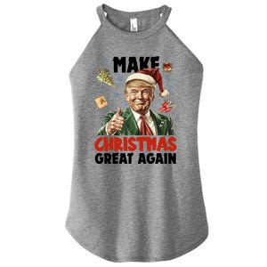 Make Christmas Great Again Pro Donald Trump Holiday Women's Perfect Tri Rocker Tank