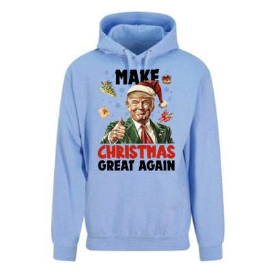 Make Christmas Great Again Pro Donald Trump Holiday Unisex Surf Hoodie