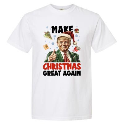 Make Christmas Great Again Pro Donald Trump Holiday Garment-Dyed Heavyweight T-Shirt