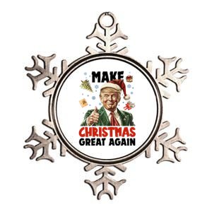 Make Christmas Great Again Pro Donald Trump Holiday Metallic Star Ornament