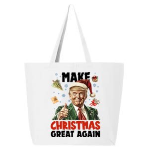 Make Christmas Great Again Pro Donald Trump Holiday 25L Jumbo Tote