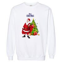 Merry Christmas Gift Santa Christmas Day Garment-Dyed Sweatshirt