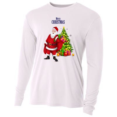 Merry Christmas Gift Santa Christmas Day Cooling Performance Long Sleeve Crew