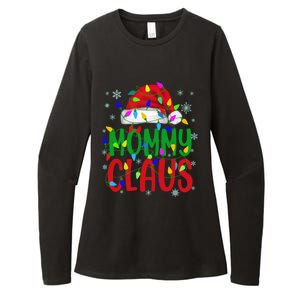 Mommy Claus Gift Christmas Lights Pajama Matching Family Great Gift Womens CVC Long Sleeve Shirt