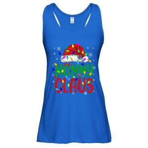 Mommy Claus Gift Christmas Lights Pajama Matching Family Great Gift Ladies Essential Flowy Tank