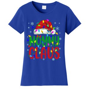 Mommy Claus Gift Christmas Lights Pajama Matching Family Great Gift Women's T-Shirt