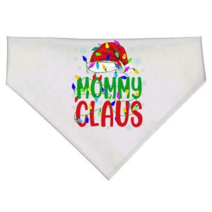 Mommy Claus Gift Christmas Lights Pajama Matching Family Great Gift USA-Made Doggie Bandana