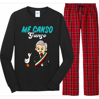 Me Canso Ganso Baby Amlo Cute Lopez Obrador Mexico Long Sleeve Pajama Set