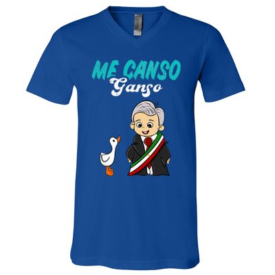 Me Canso Ganso Baby Amlo Cute Lopez Obrador Mexico V-Neck T-Shirt