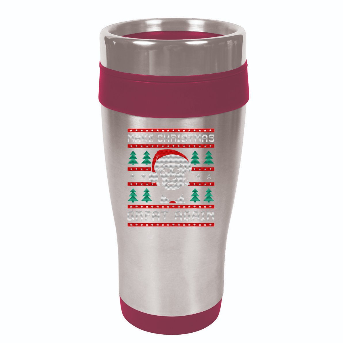 Make Christmas Great Again Trump 16oz Travel Tumbler