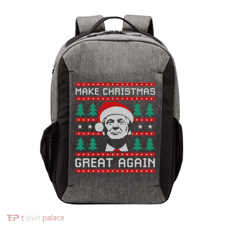 Make Christmas Great Again Trump Vector Backpack