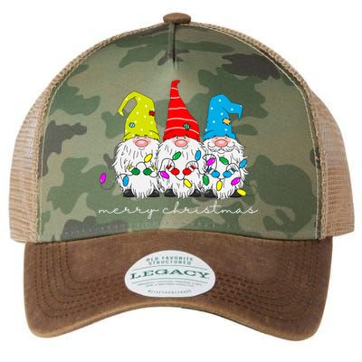 Merry Christmas Gnome Legacy Tie Dye Trucker Hat