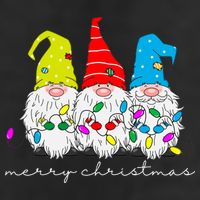 Merry Christmas Gnome 7 Panel Mesh Trucker Snapback Hat