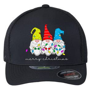 Merry Christmas Gnome Flexfit Unipanel Trucker Cap