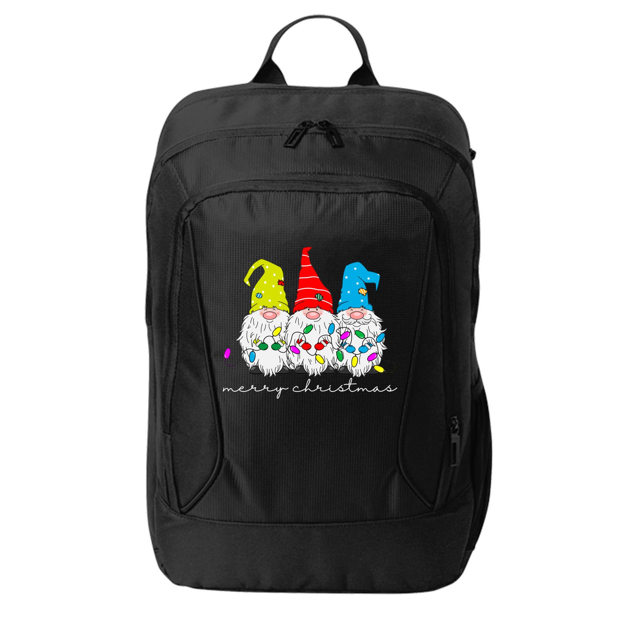 Merry Christmas Gnome City Backpack
