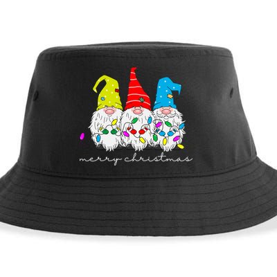 Merry Christmas Gnome Sustainable Bucket Hat