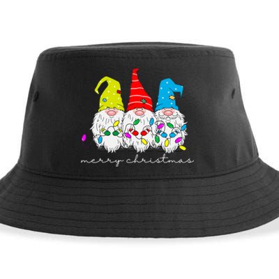 Merry Christmas Gnome Sustainable Bucket Hat