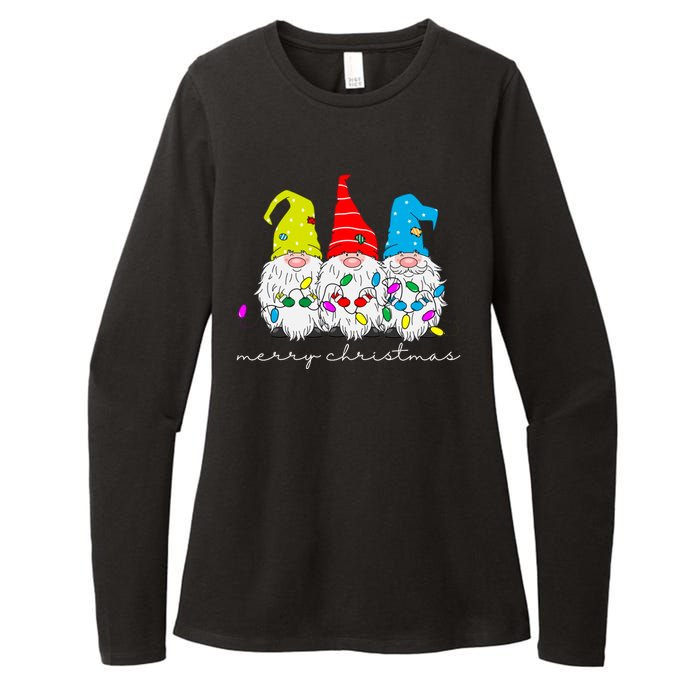 Merry Christmas Gnome Womens CVC Long Sleeve Shirt