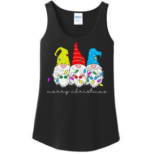 Merry Christmas Gnome Ladies Essential Tank