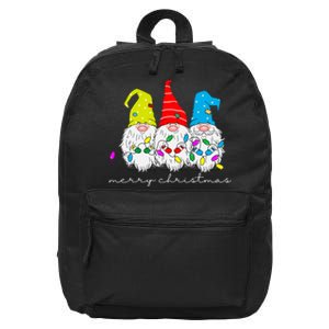 Merry Christmas Gnome 16 in Basic Backpack