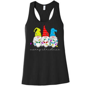 Merry Christmas Gnome Women's Racerback Tank