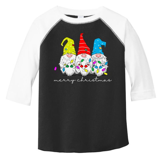 Merry Christmas Gnome Toddler Fine Jersey T-Shirt