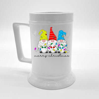 Merry Christmas Gnome Beer Stein