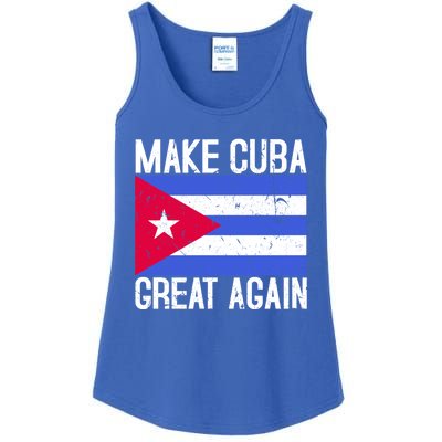 Make Cuba Great Again Cuban Flag Gift Ladies Essential Tank