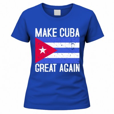 Make Cuba Great Again Cuban Flag Gift Women's T-Shirt